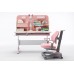 Children Kids Multifunctional Adjustable Study Desk with Double-Winged Swivel Chair